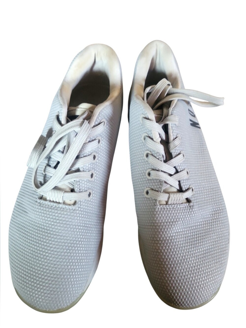 NOBULL Lightweight Gray Crossfit Low Top Knit Lace-Up Sneakers M US SZ 8 WUS 9.5